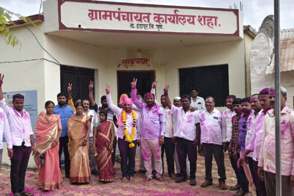शहा ग्रामपंचायत सरपंचपदी दिलीप पाटील यांची बिनविरोध निवड